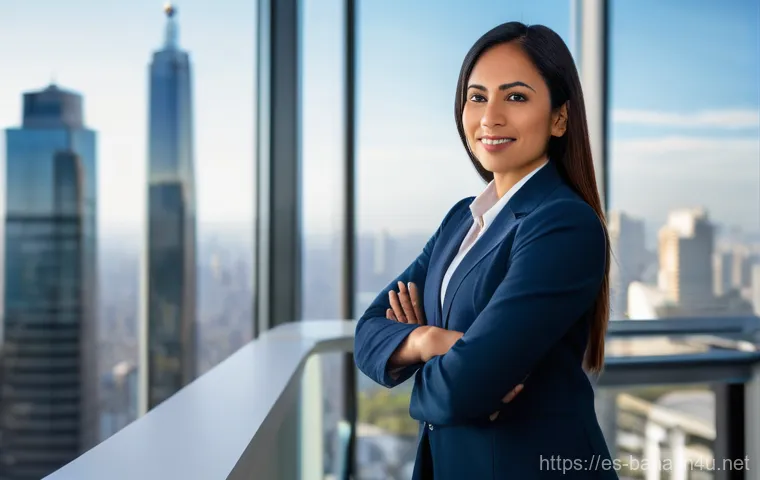 비즈니스 애널리스트 실기 시험 - A confident, professionally dressed business analyst, a woman of Latin American descent in her early...